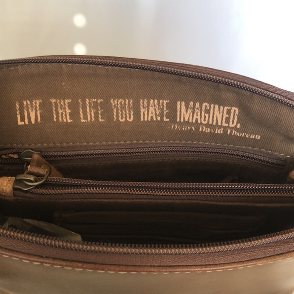 STS RANCHWEAR brown genuine leather handbag. - Picture 12 of 14